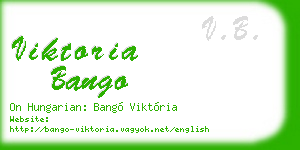 viktoria bango business card