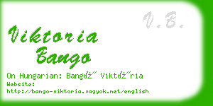 viktoria bango business card